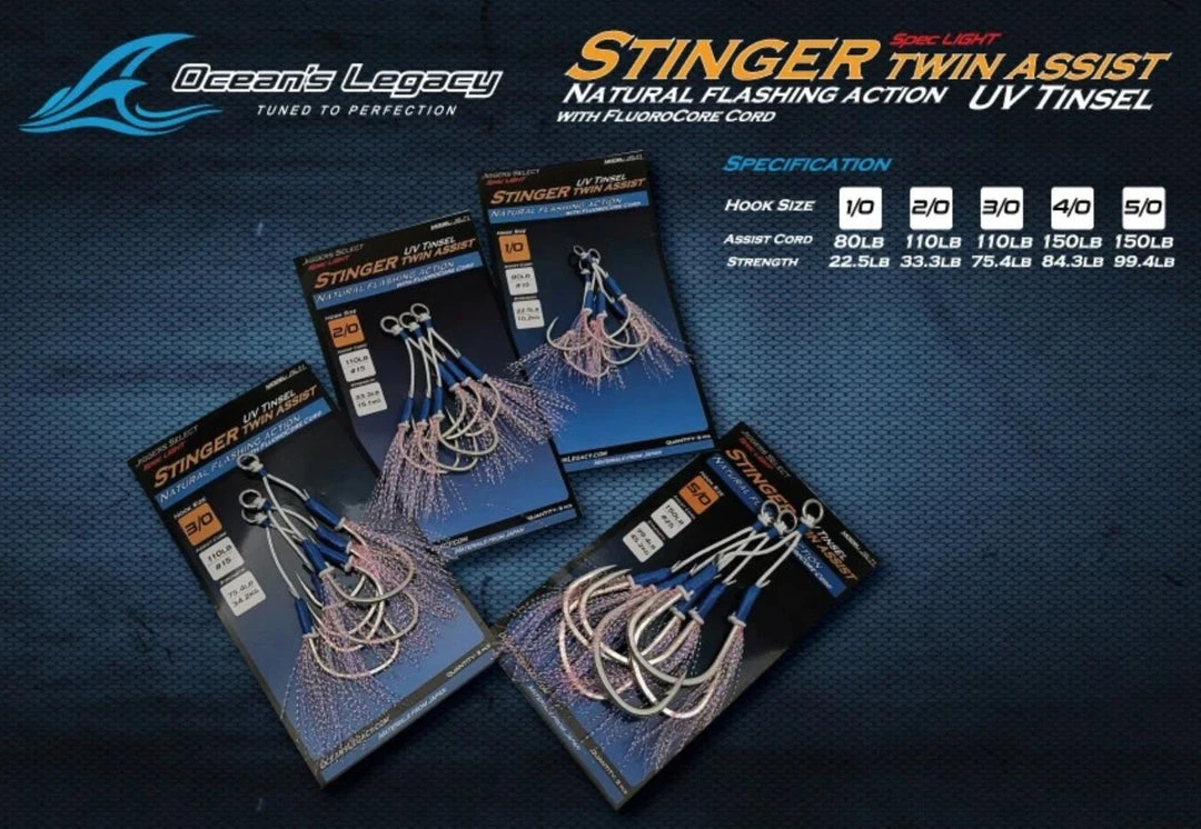 Ocean's Legacy Stinger Twin Assist Hooks 5 Ocean's Legacy Stinger Twin Assist Hooks