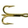 Mustad Classic Gold Treble Hooks 3551-GL-25 2 Mustad Classic Gold Treble Hooks 3551-GL-25