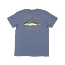 Salty Crew Mossback S/S Tee - Navy Heather Freshwater