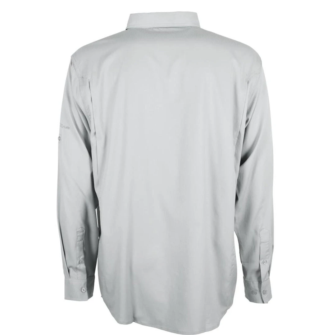 Aftco Rangle Vented Long Sleeve Shirt - Light Grey 4 Aftco Rangle Vented Long Sleeve Shirt - Light Grey