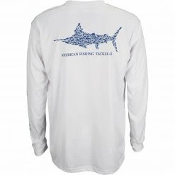 Aftco Jigfish UV Protection LS Fishing Shirt - White
