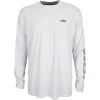Aftco Jigfish UV Protection LS Fishing Shirt - White