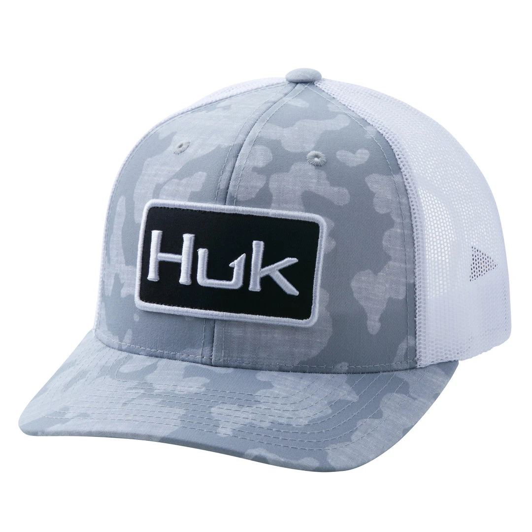 Huk Running Lakes Trucker Hat Overcast Gray Apparel 3 Huk Running Lakes Trucker Hat Overcast Gray Apparel