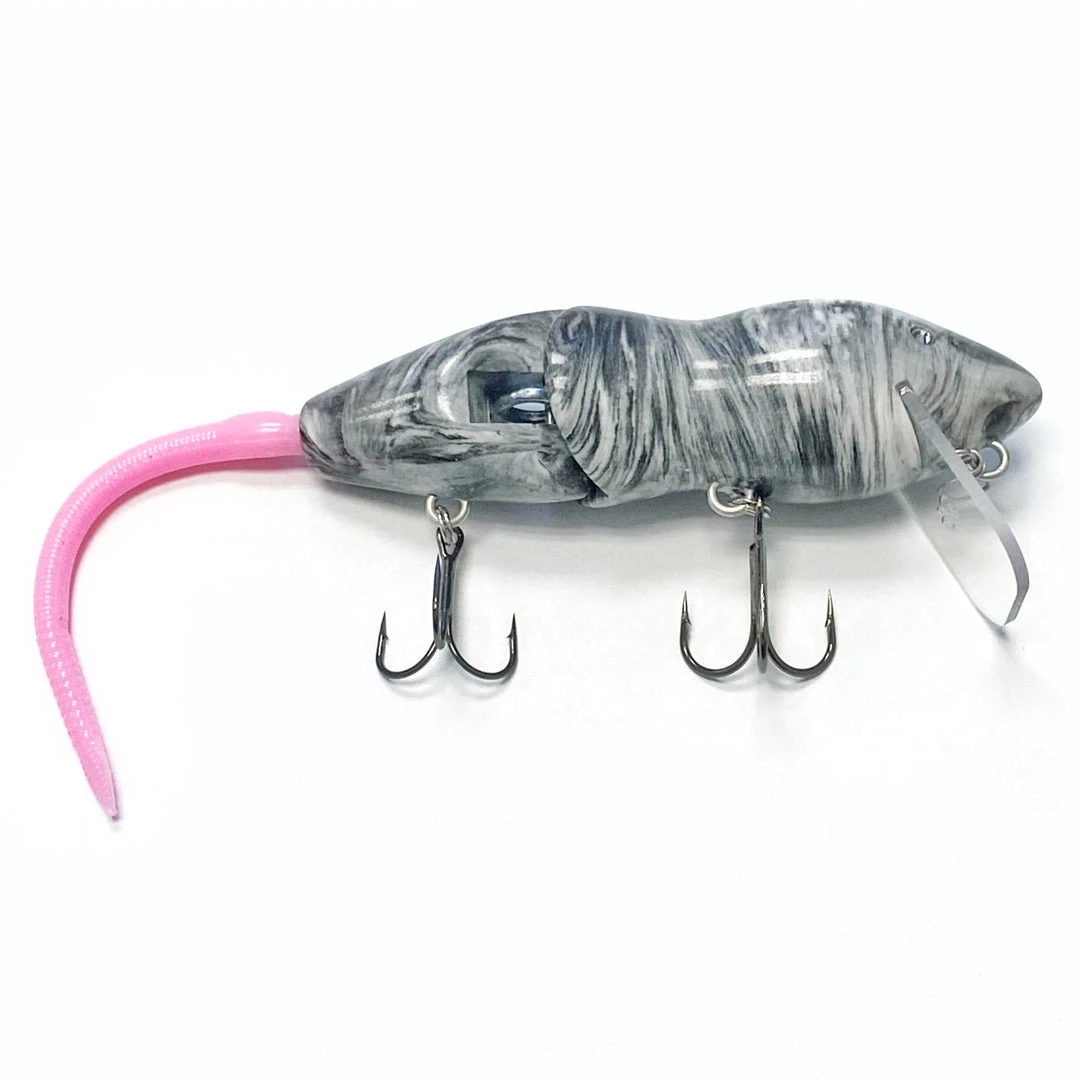 PB Rats PB Rat 2 Piece Wakebait Freshwater 11 PB Rats PB Rat 2 Piece Wakebait Freshwater
