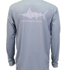 Aftco Jigfish LS Performance Shirt - Light Grey