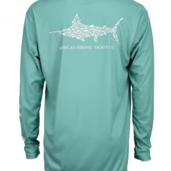 Aftco Jigfish UV Protection LS Fishing Shirt - Agate