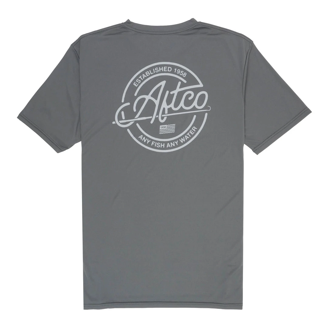 Aftco Momentum SS Performance Shirt Charcoal 3 Aftco Momentum SS Performance Shirt Charcoal