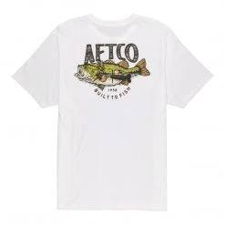Aftco Wild Catch Short Sleeve Tee White