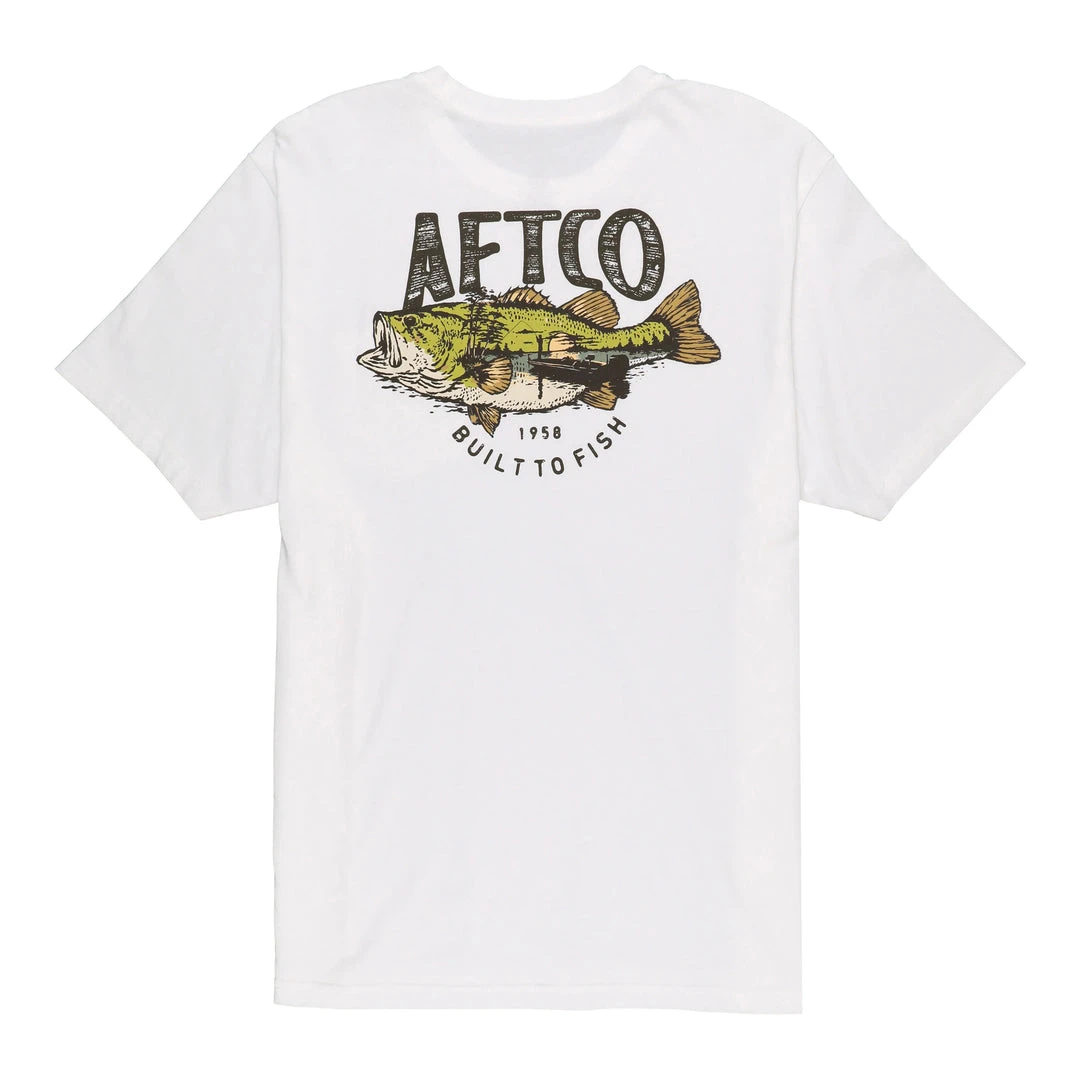 Aftco Wild Catch Short Sleeve Tee White 3 Aftco Wild Catch Short Sleeve Tee White