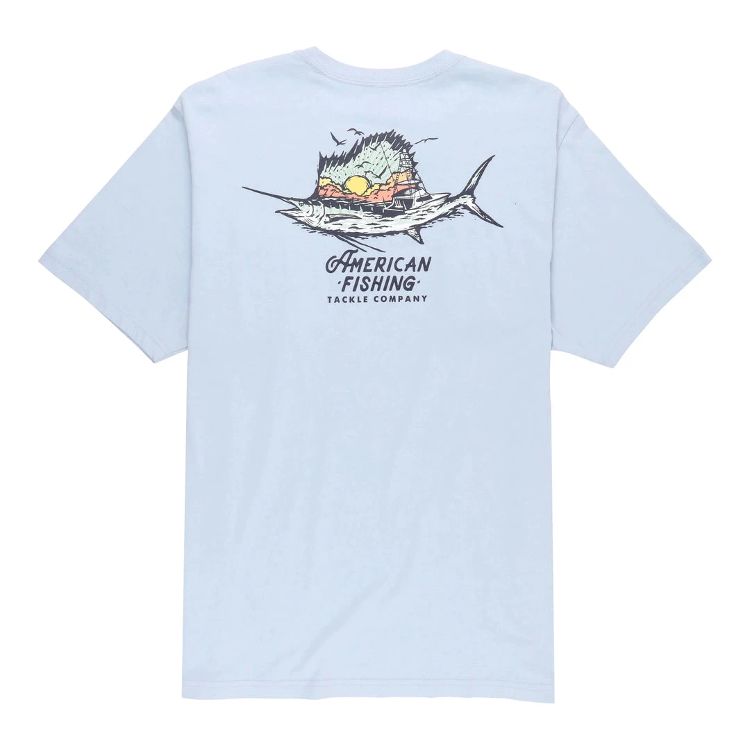 Aftco Sail Fishing Short Sleeve Tee - Pearl 3 Aftco Sail Fishing Short Sleeve Tee - Pearl