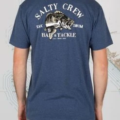 Salty Crew Salty Bass Man Standard S/S Tee Navy Heather Apparel