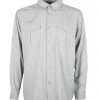 Aftco Rangle Vented Long Sleeve Shirt - Light Grey