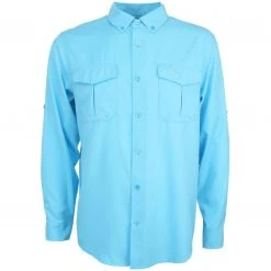 Aftco Rangle Vented Long Sleeve Shirt - Hazel Blue