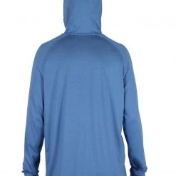 Aftco Samurai Sun Protection Hoodie - Nautical Blue Heather