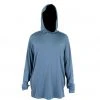 Aftco Samurai Sun Protection Hoodie Shirt - Space Blue Heather