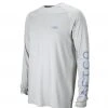 Aftco Samurai LS Sun Protection Shirt - Silver Heather