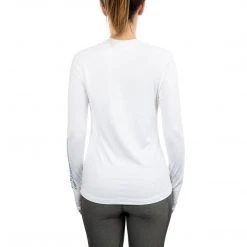 Aftco Women's Samurai LS Sun Protection Shirt White