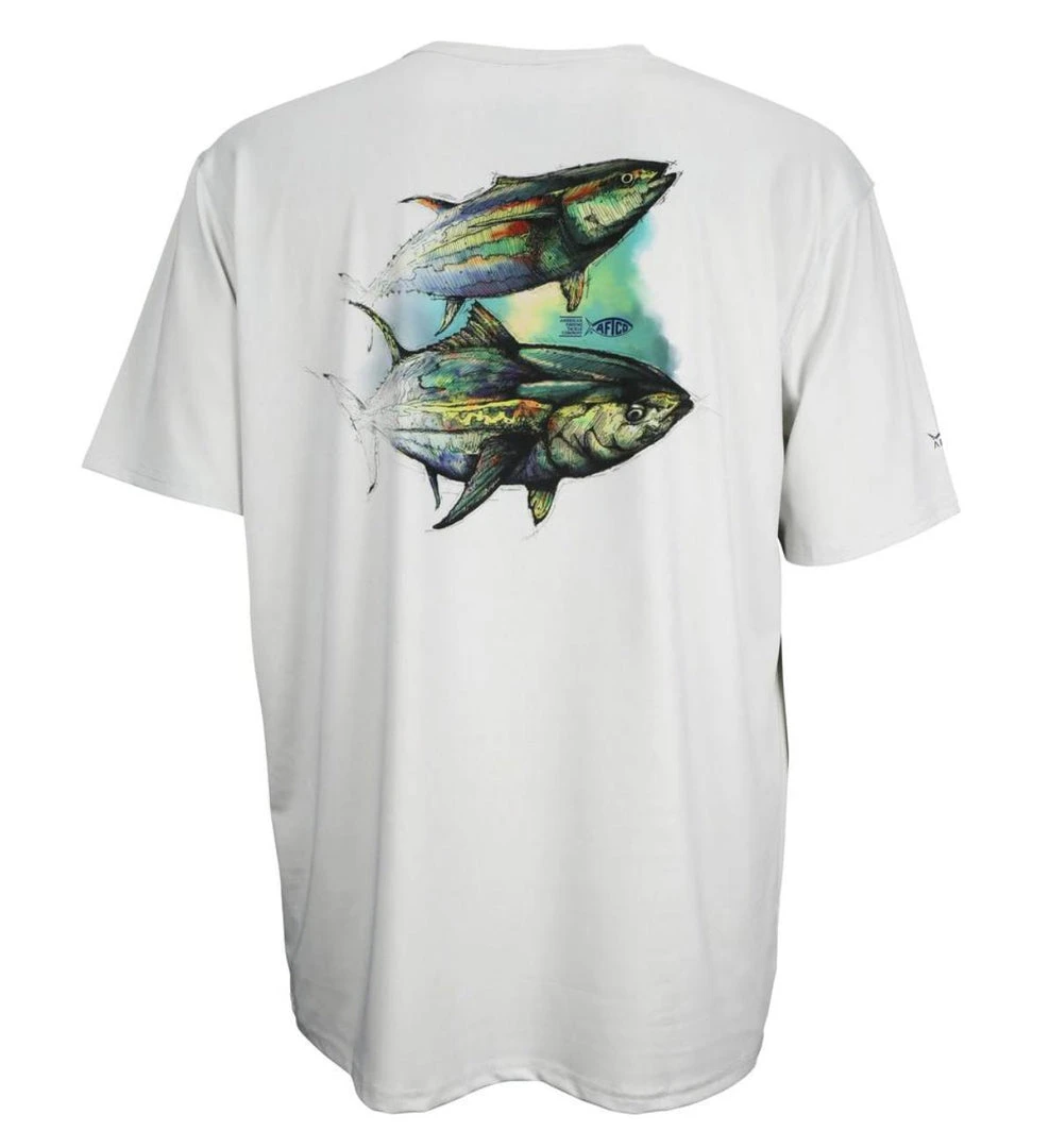 Aftco Wingman SS Performance Shirt -Silver 3 Aftco Wingman SS Performance Shirt -Silver