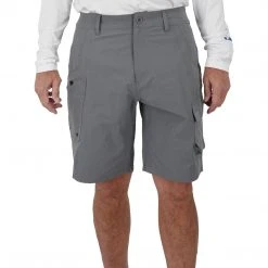 Aftco Stealth Fishing Shorts Charcoal