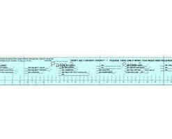 Izorline Fish Measure Decal California Saltwater