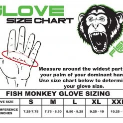 Freshwater Fish Monkey Free Style Custom Fit Glove UPF 50+