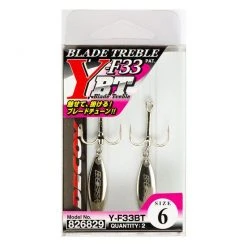 Freshwater Decoy Y-F33BT Blade Treble Hooks